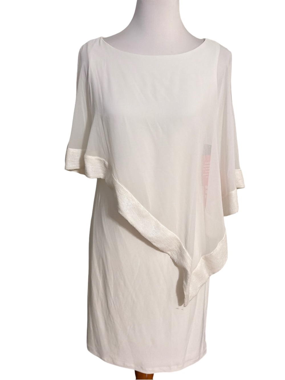 Scarlett White Chiffon Midi Dress